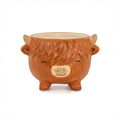 Sass & Belle Highland Cow Medium Planter