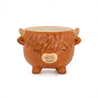 Sass & Belle Highland Cow Medium Planter