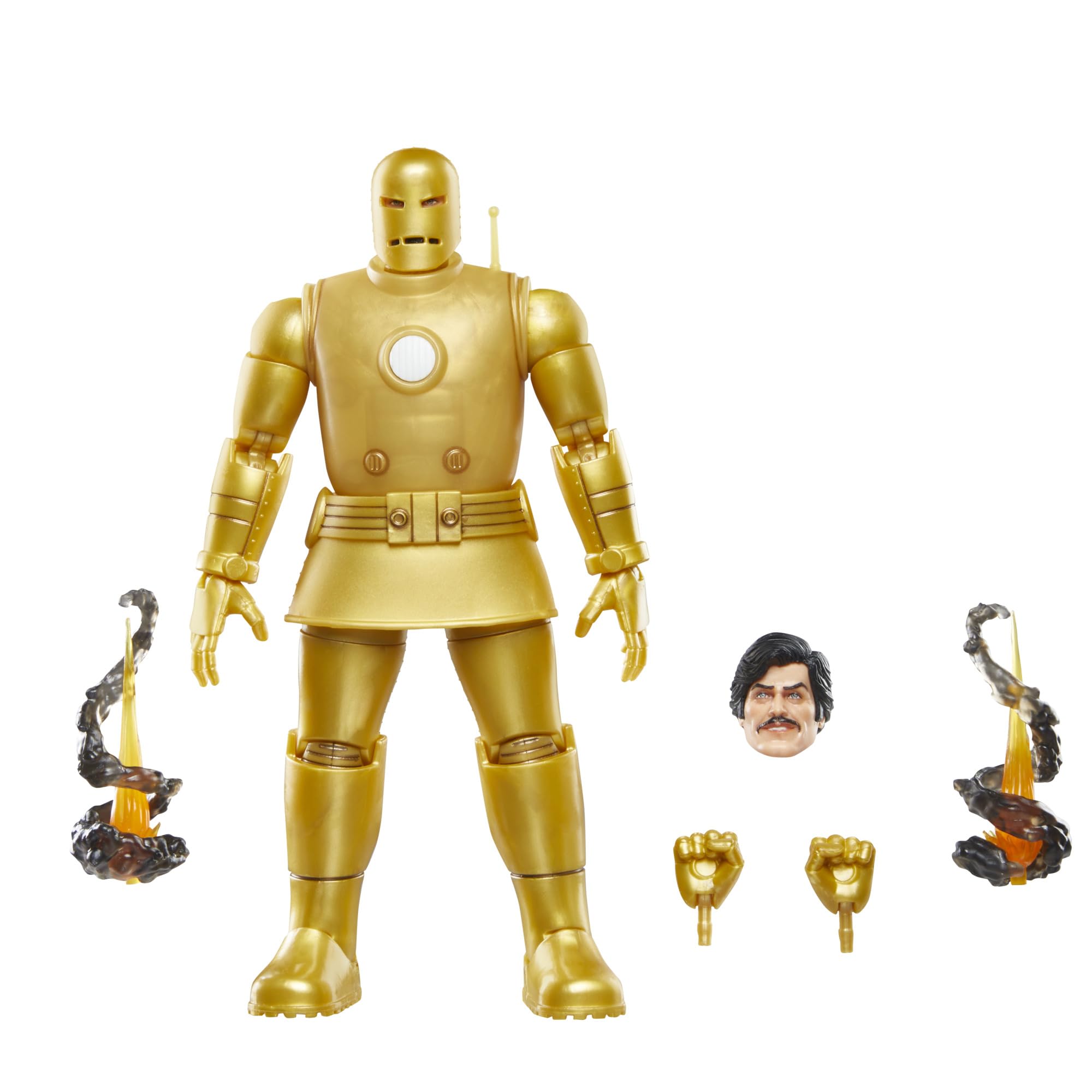 Hasbro Marvel Legends Series Iron Man (Model 01 - Gold)/ Count Nerfaria/Whiplash Comics Action Figure