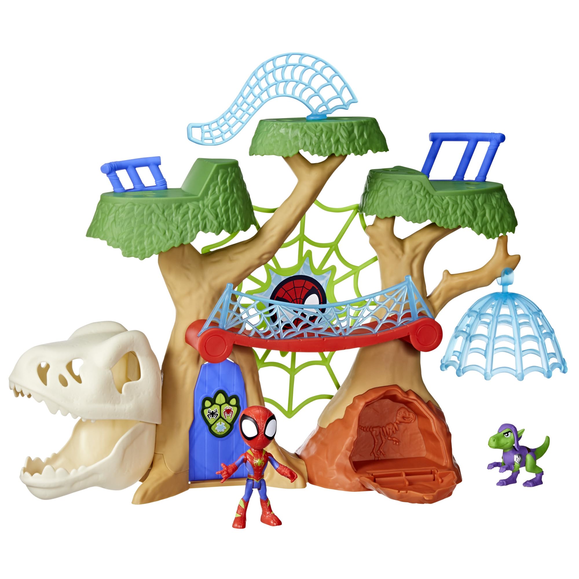 Hasbro Spidey and his Amazing Friends Marvel Dino-Webs Treehouse Super Hero Playset