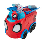 Jazwares Marvel Spidey and His Amazing Friends – Web Spinner Hauler 8-Inch 3-in-1 Transforming Vehicle