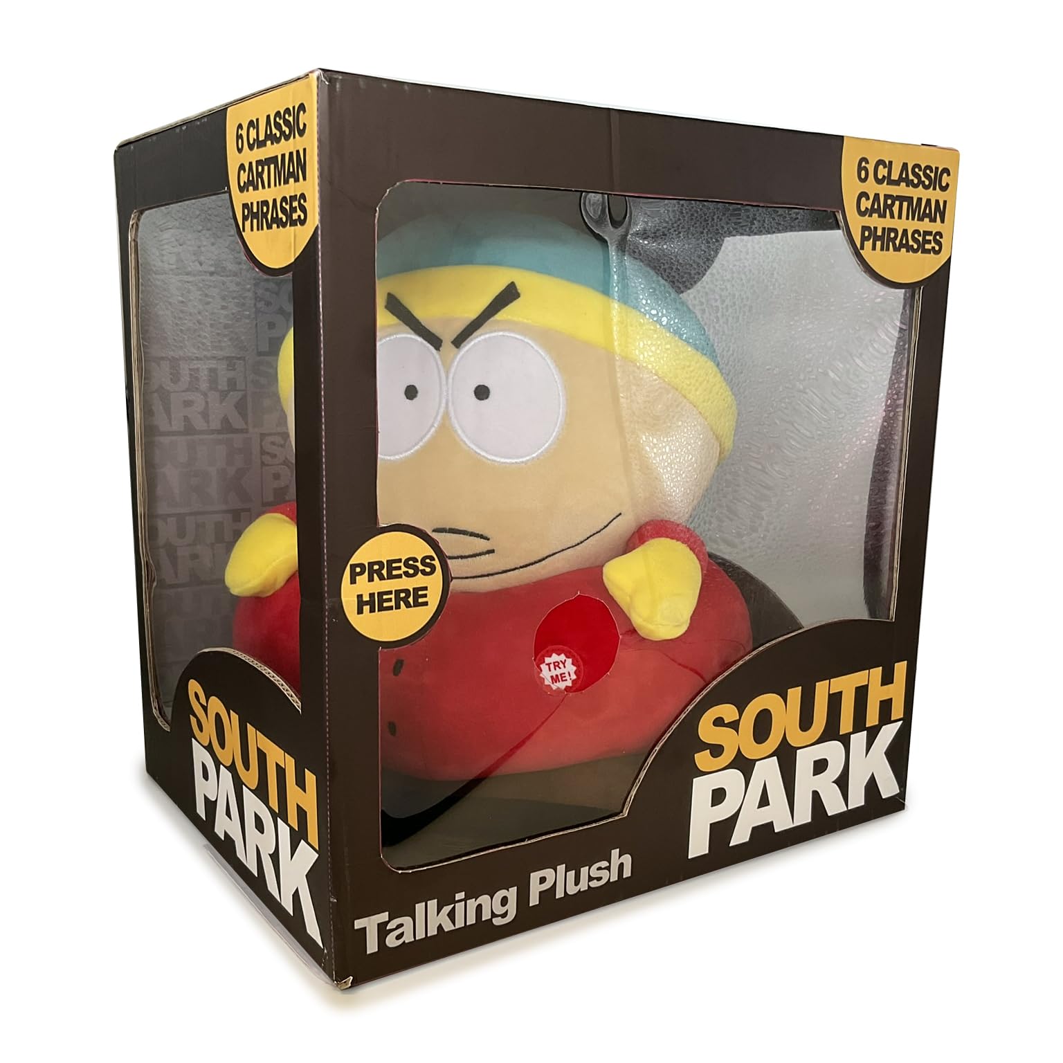 Khadou South Park Talking Cartman 30cm Plush Toy with 6 Classic Phrases