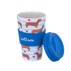 Sass & Belle Travel Coffee Cup (Sausage Dog, Vintage Mushroom, Capybara, Strawberry or Frog)