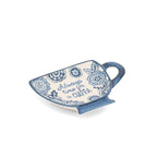Sass & Belle Blue Willow “Always Time for a Cuppa” Tea Bag Dish