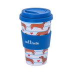 Sass & Belle Travel Coffee Cup (Sausage Dog, Vintage Mushroom, Capybara, Strawberry or Frog)