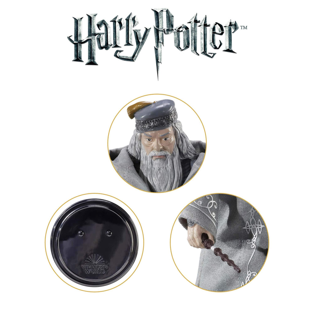 BendyFigs The Noble Collection Harry Potter Albus Dumbledore - 7.5in (19cm)
