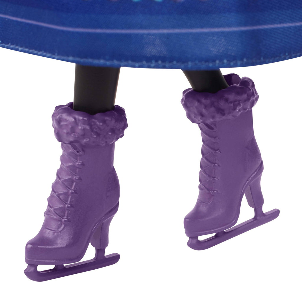Mattel Disney Frozen Anna Fashion Doll & Accessories, Ice-Skating Look with Removeable Dress & Skates Plus 1 Pair of Shoes, Inspired by Frozen: Winter Festival, JBG54