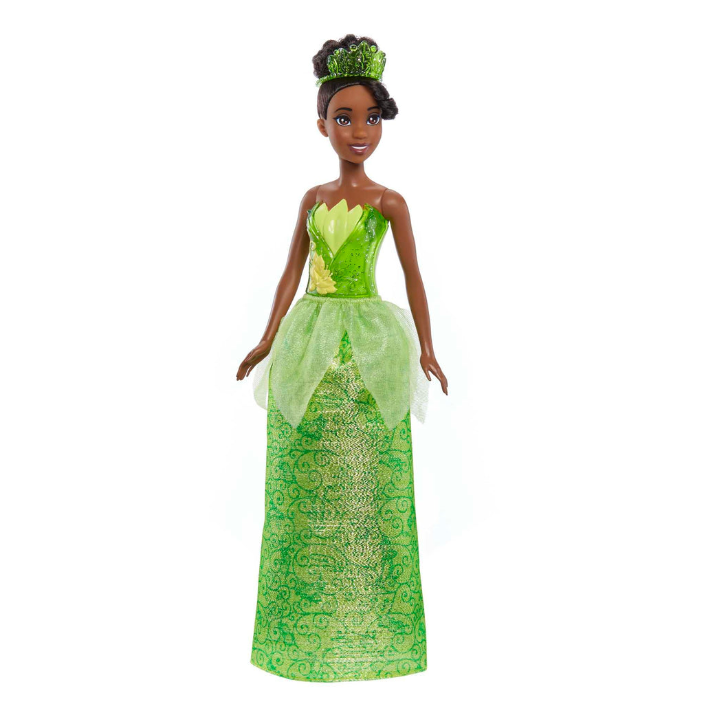 Mattel Disney Princess Toys, Tiana + Rapunzel + Ariel, Pack of 3 Fashion Dolls with Sparkling Clothing and Accessories