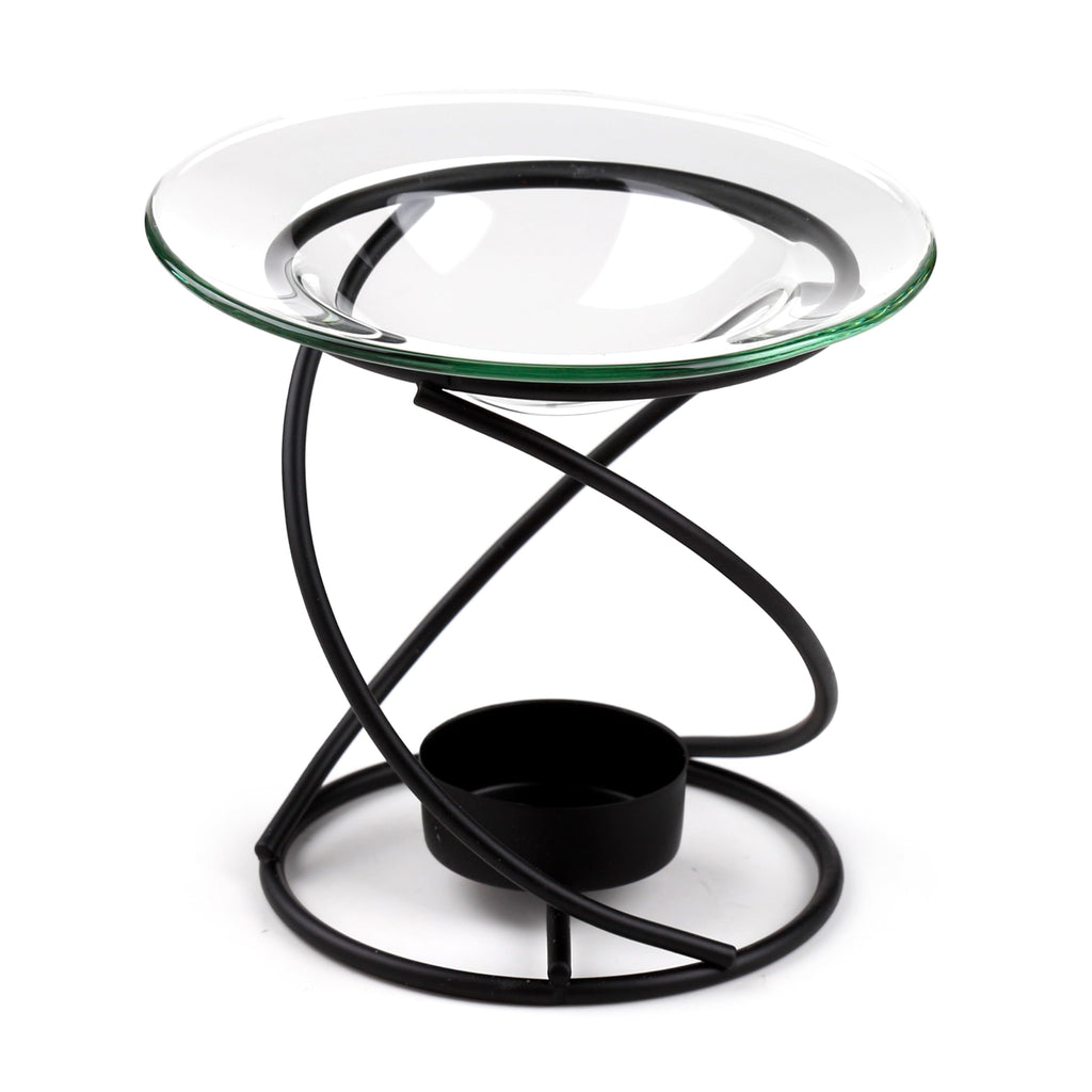 Puckator – Eden Black Thin Metal Spiral Oil &amp; Wax Melt Burner