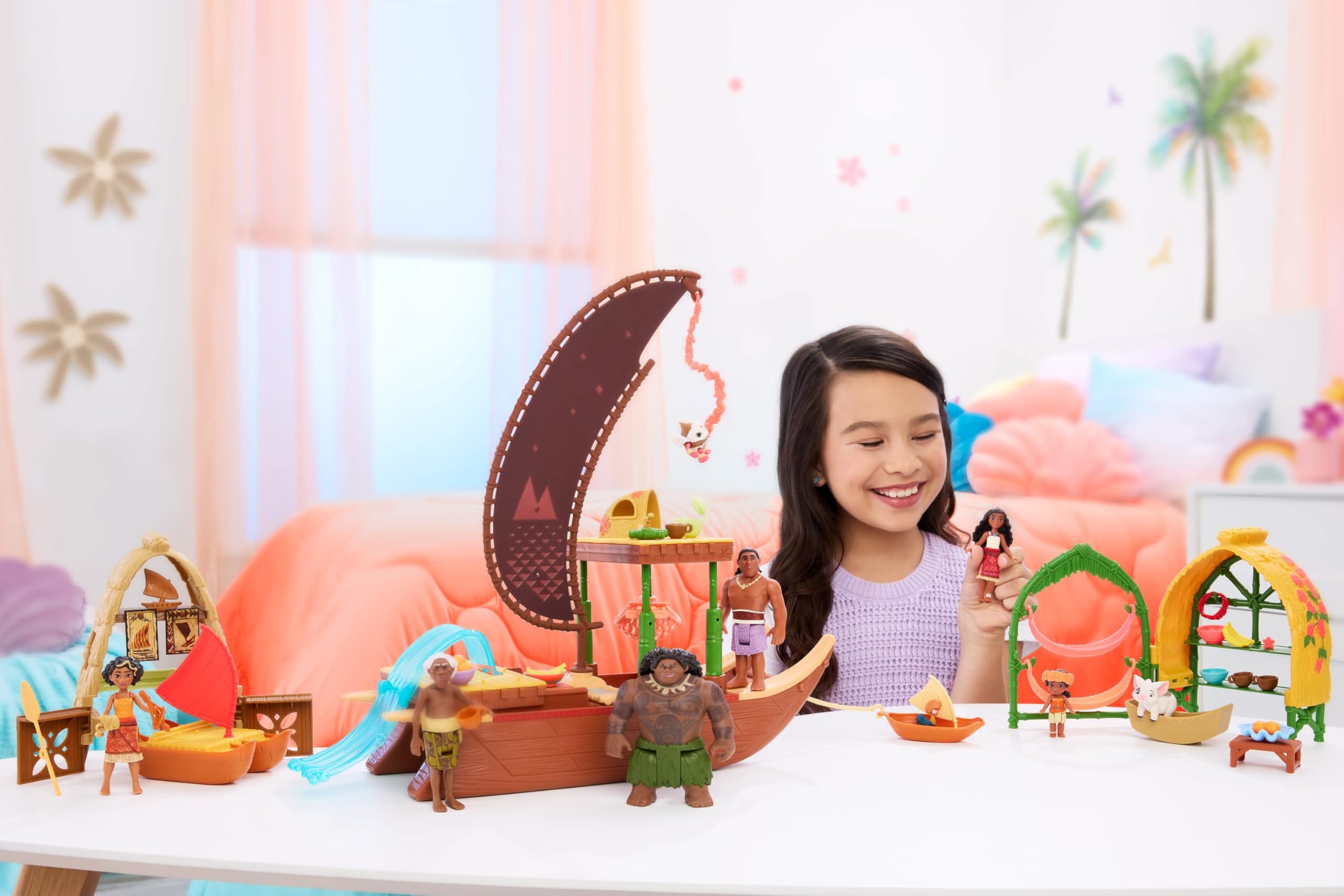 Mattel Disney Moana's Canoe Crew Playset