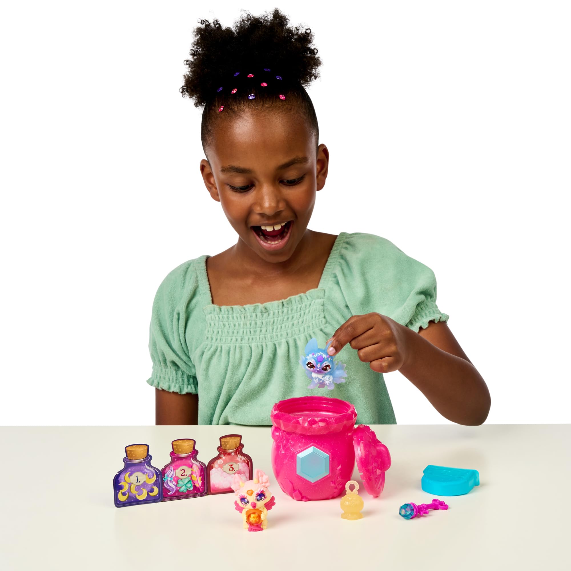 Moose Toys Magic Mixies Mixlings Fizz & Reveal 2 Pack Cauldron Crystal Woods Series