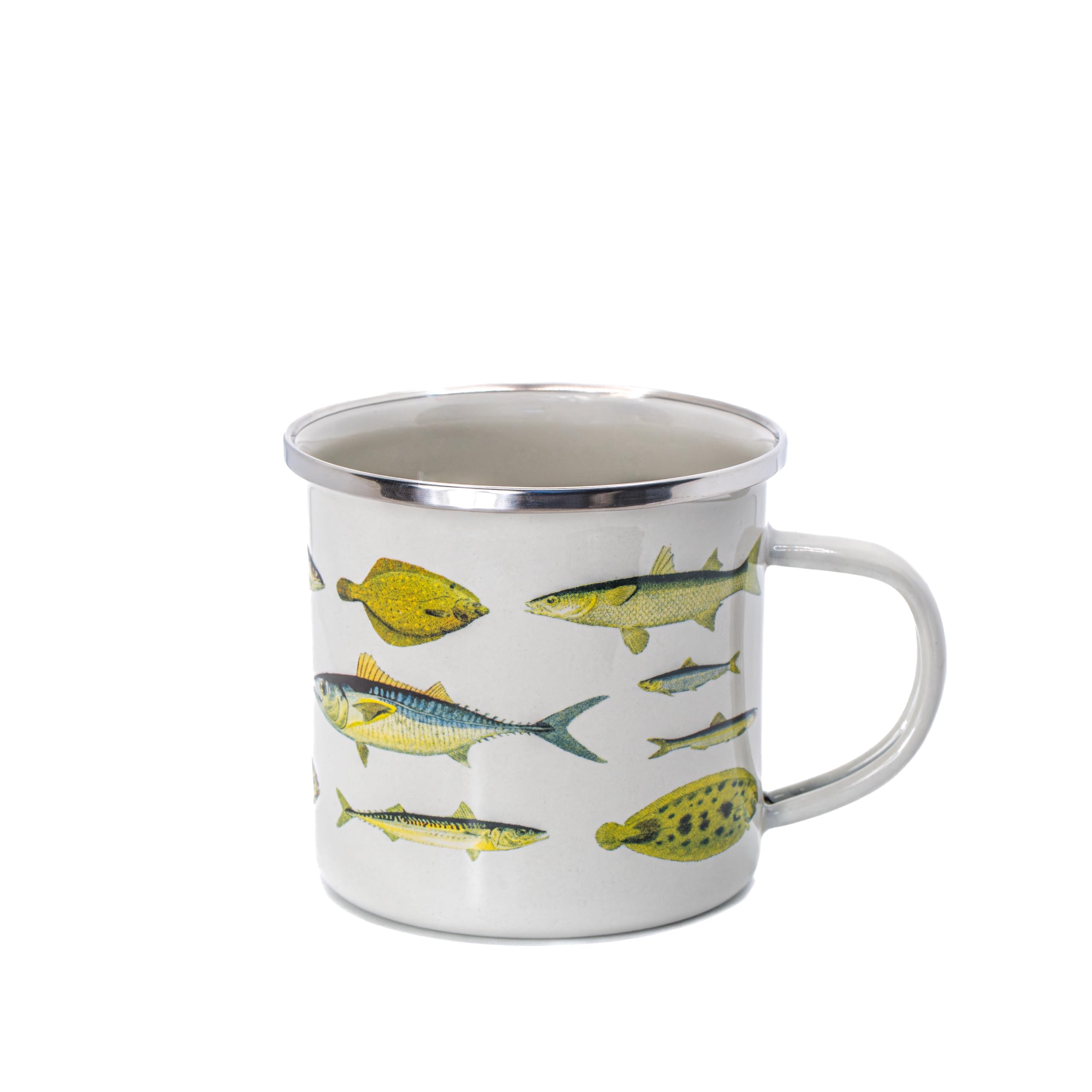 Sass & Belle Vintage Enamel Mug Fish/Flowers/Birds/Butterflys