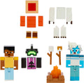 Mattel Minecraft Game, Creator Series Action Figures and Accessories, Camp Enderwood Steve and Mob Figures Mattel