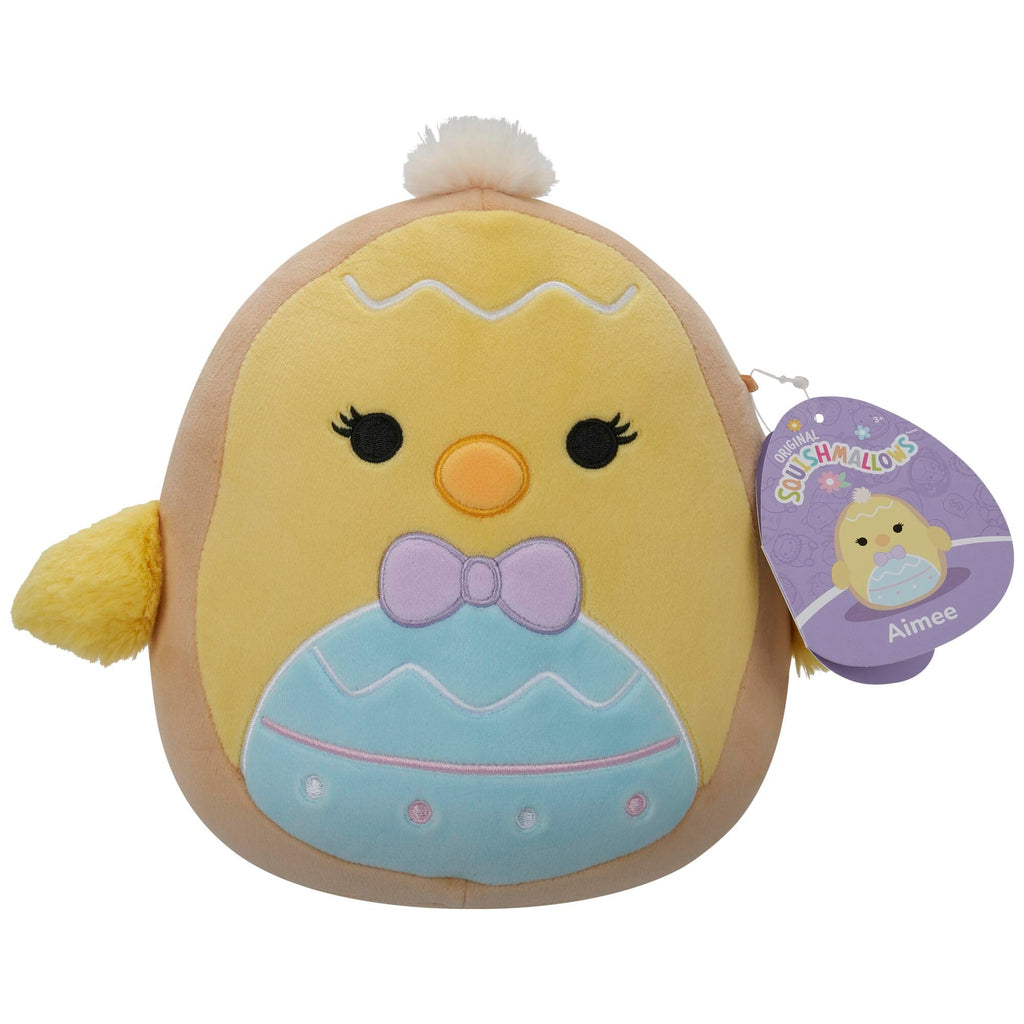 Jazwares Squishmallows Original 7.5-Inch Liesel the Lavender Floral Print Cow/Aimee the Easter Chick