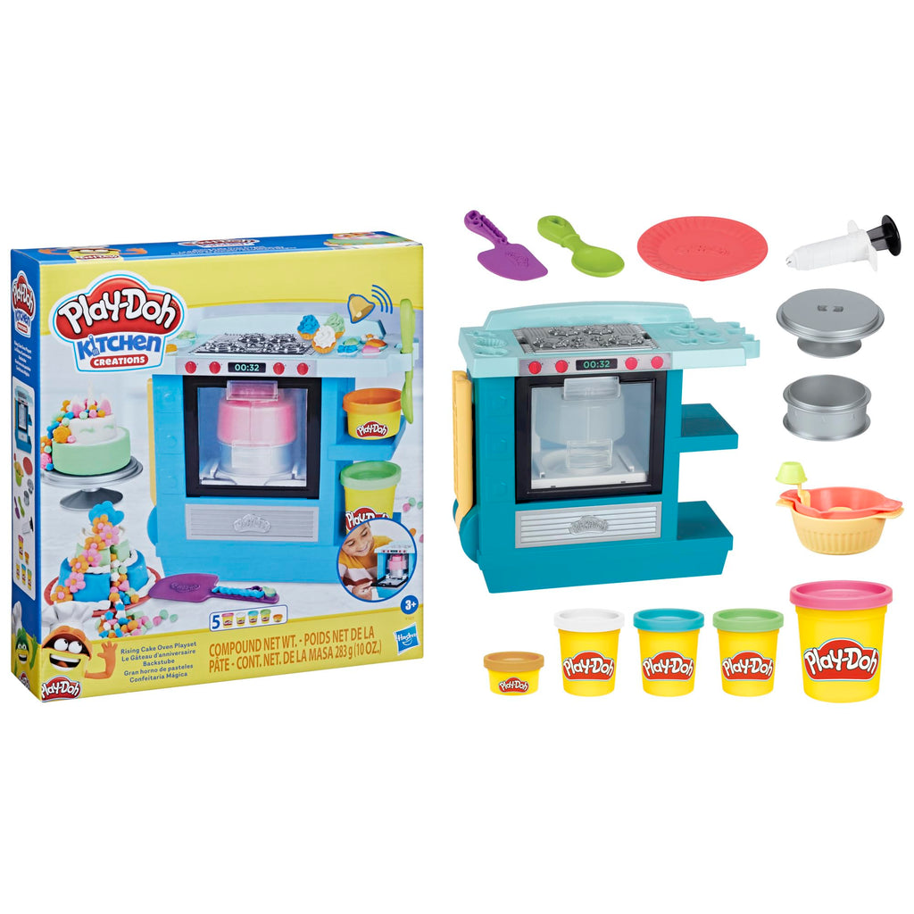 Hasbro Play-Doh Kitchen Creations Rising Cake Oven Playset with 5 Cans