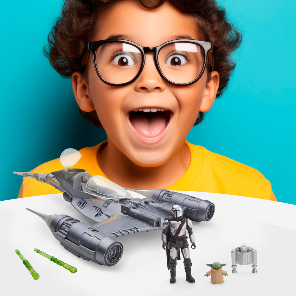 Hasbro Star Wars Epic Hero Series The Mandalorian's N-1 Starfighter Set