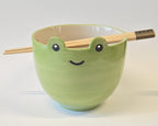 Noodle Bowl with Chopsticks – Cat / Frog