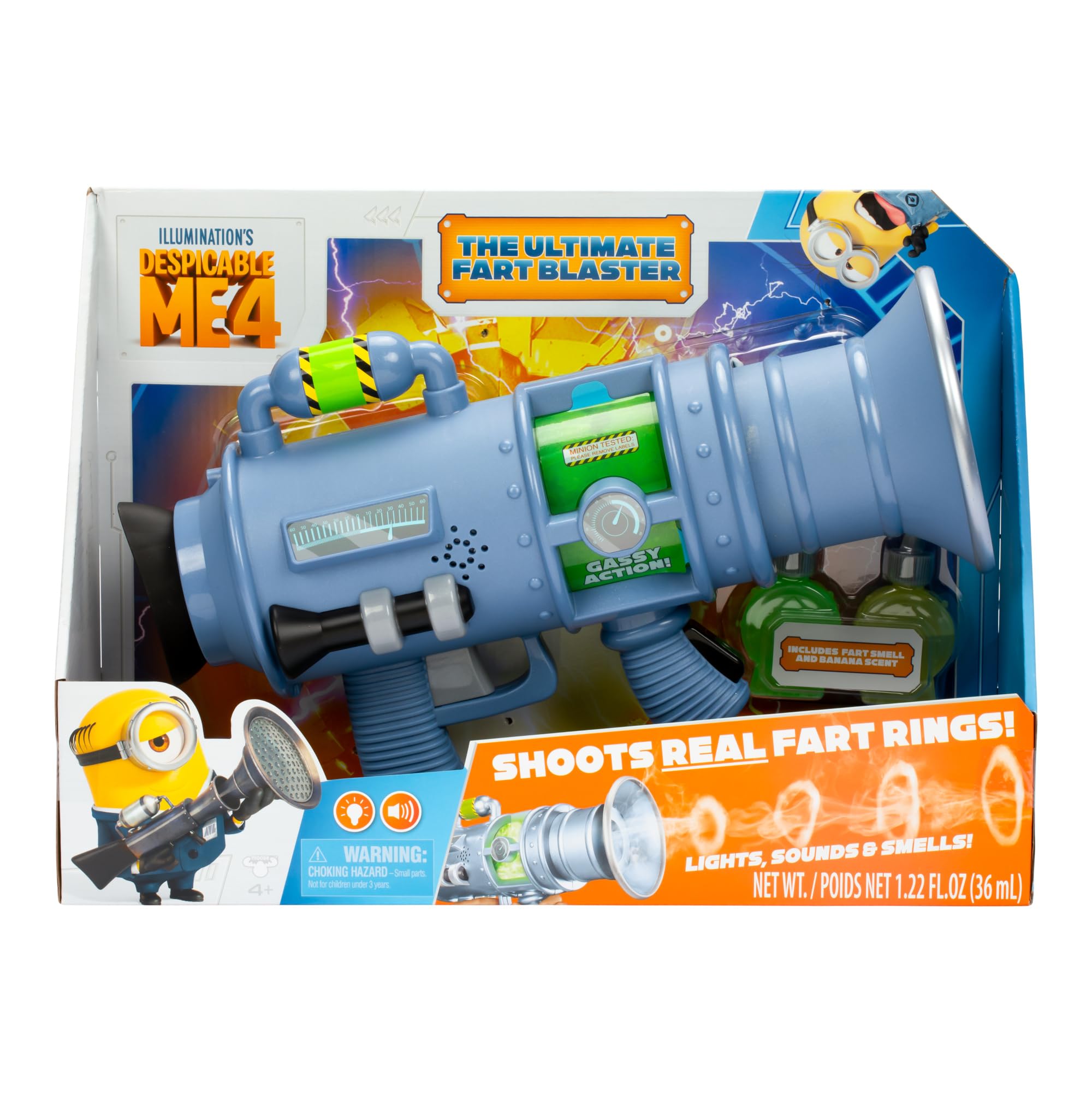 Moose Toys Despicable Me 4 - Ultimate Fart Blaster with Lights and Sounds