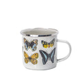 Sass &  Belle Vintage Enamel Mug – Fish / Flowers / Birds / Butterflies