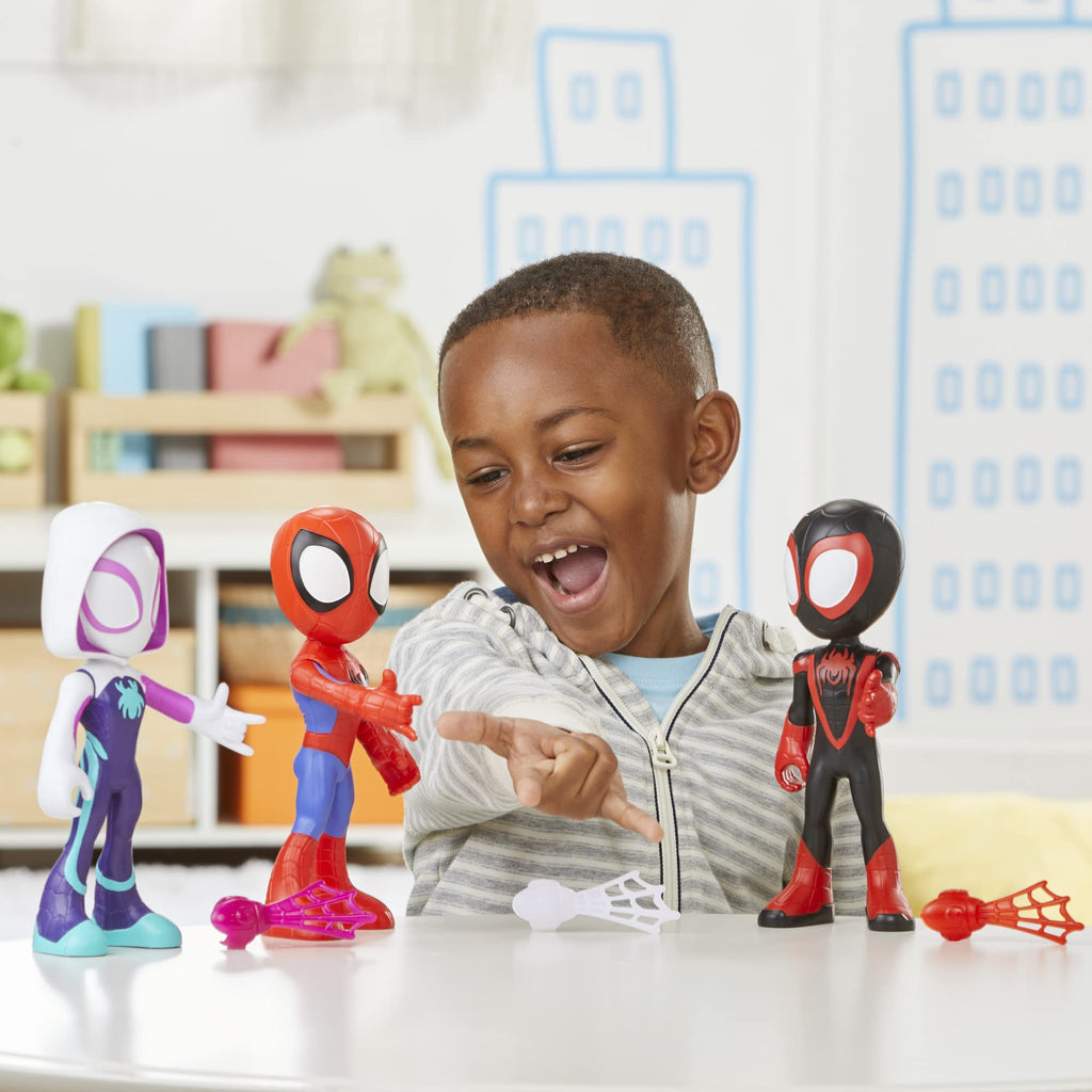 Spidey And His Amazing Friends Marvel Supersized Hero 22.5-cm Action Figures 3-Pack