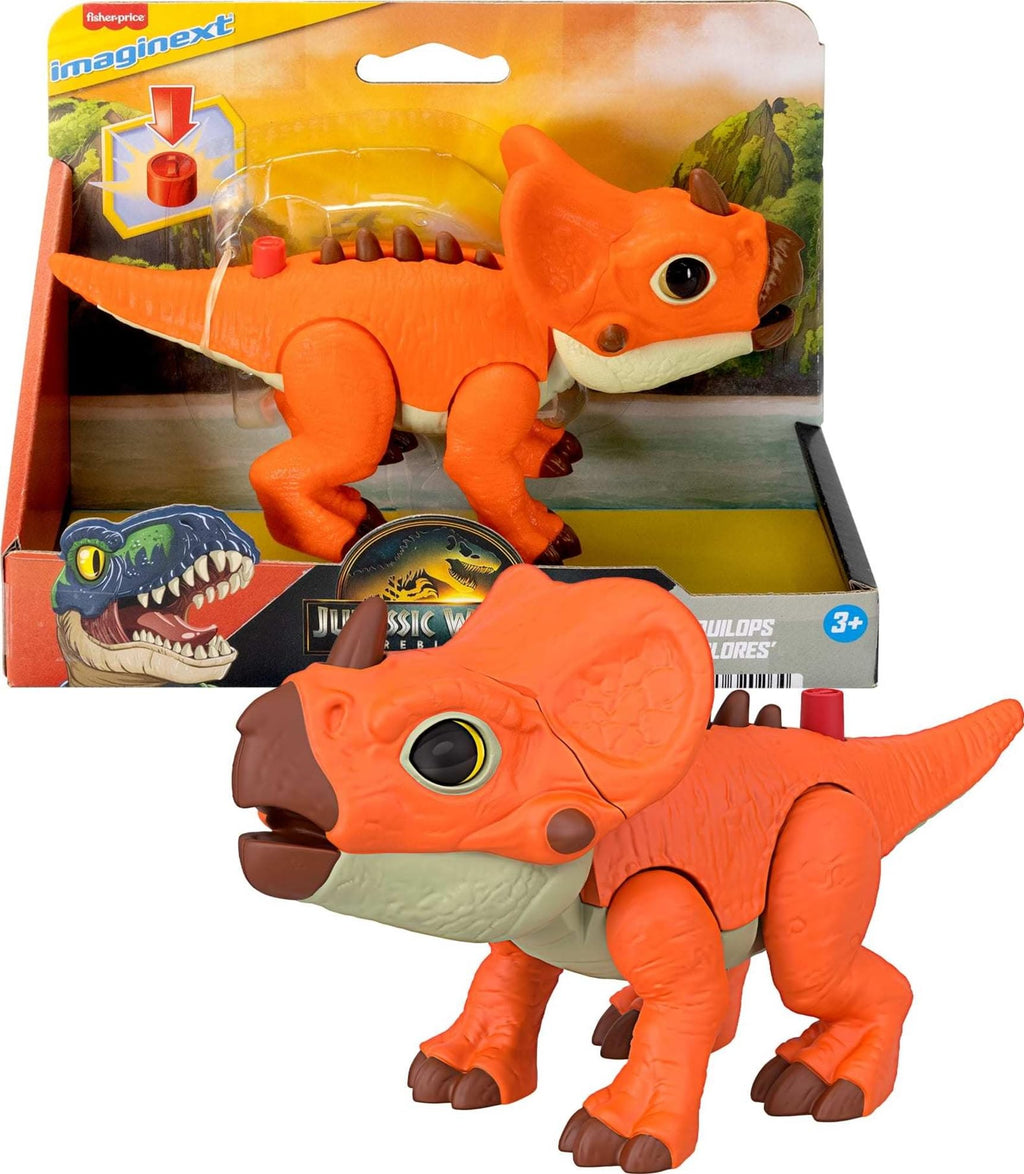 Fisher-Price Imaginext Jurassic World: Rebirth Aquilops Dinosaur Action Figure 7.75-Inch