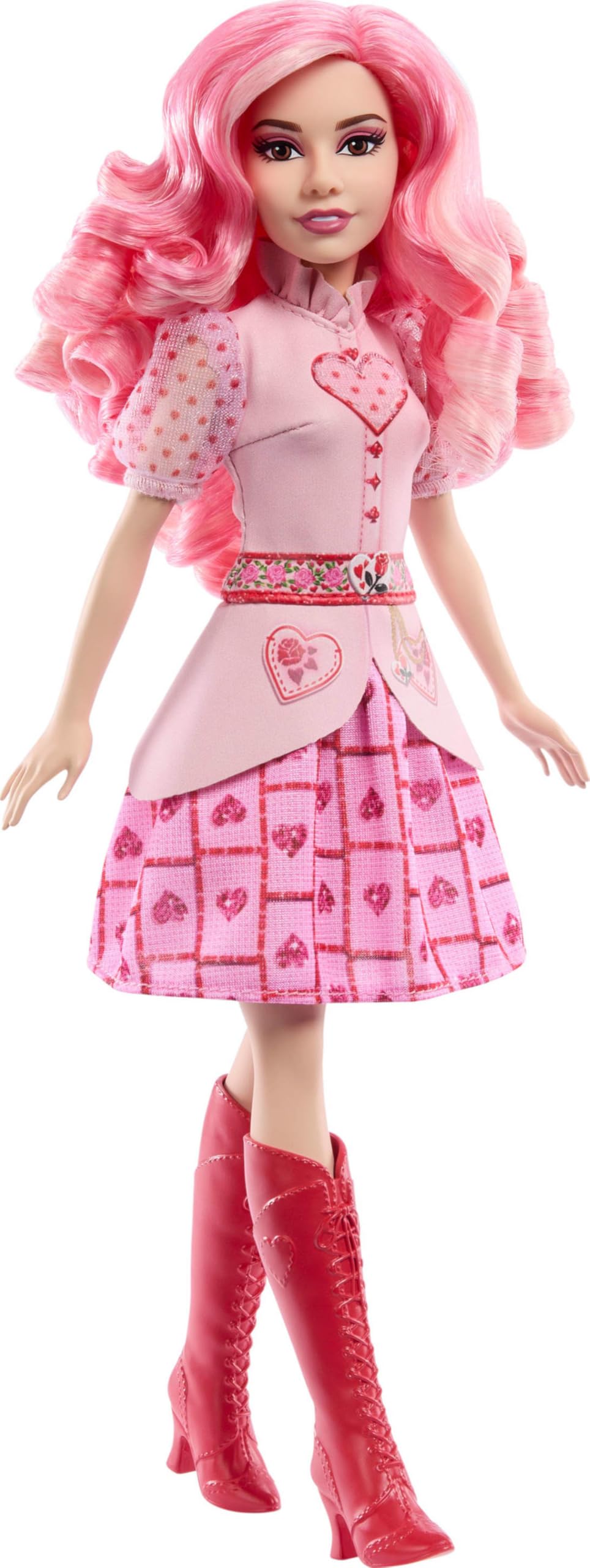 Mattel Disney Descendants: The Rise of Red Singing Bridget, Young Queen of Hearts Doll in Movie-Inspired Clothes, Sings “Shuffle of Love”