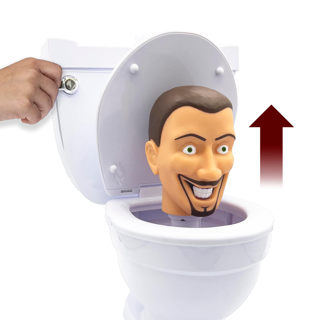 Bonkers Toys Skibidi Toilet Mystery Toilet with Surprise Toys to Discover inside