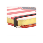 Red Circus Stripe A5 Notebook