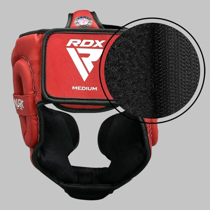 RDX Head Guard Aura Plus T-17 Red/Black-M RDX
