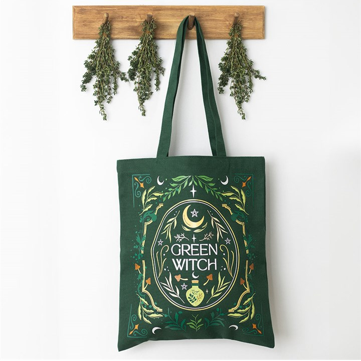 Green Witch Botanical Tote Bag