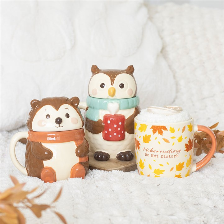 Autumn Hibernation Gift Set – Mug, Socks and Eye Mask