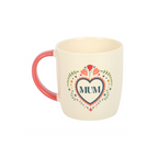 Mum Folk Heart Mug