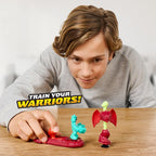Akedo Legends Beast Strike Starter Set, 3 Warriors, Includes Training Accessory and Exclusive Controller Akedo