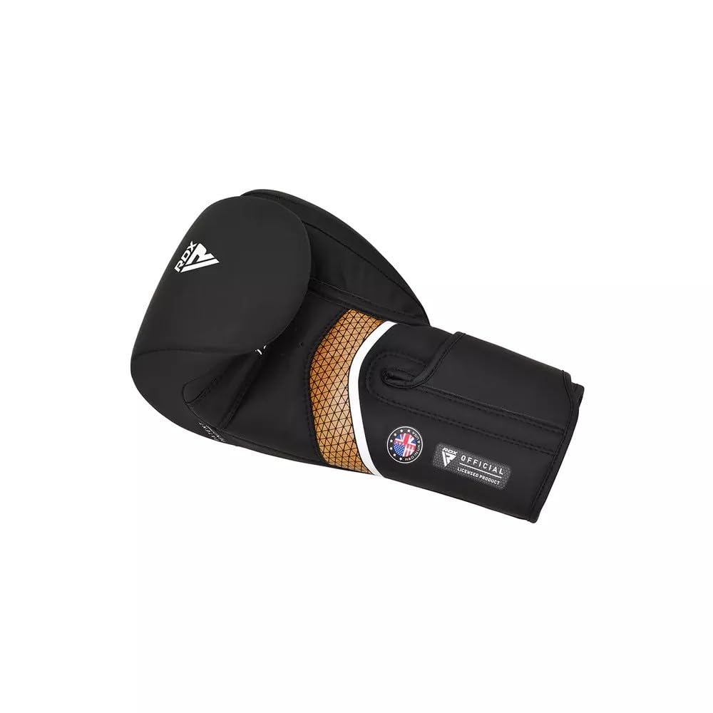 RDX Aura Plus T-17 Boxing Gloves Red, Blue, Gold RDX