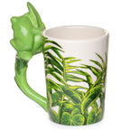 Puckator Tree Frog with Foliage Decal Ceramic Shaped Handle Mug Puckator