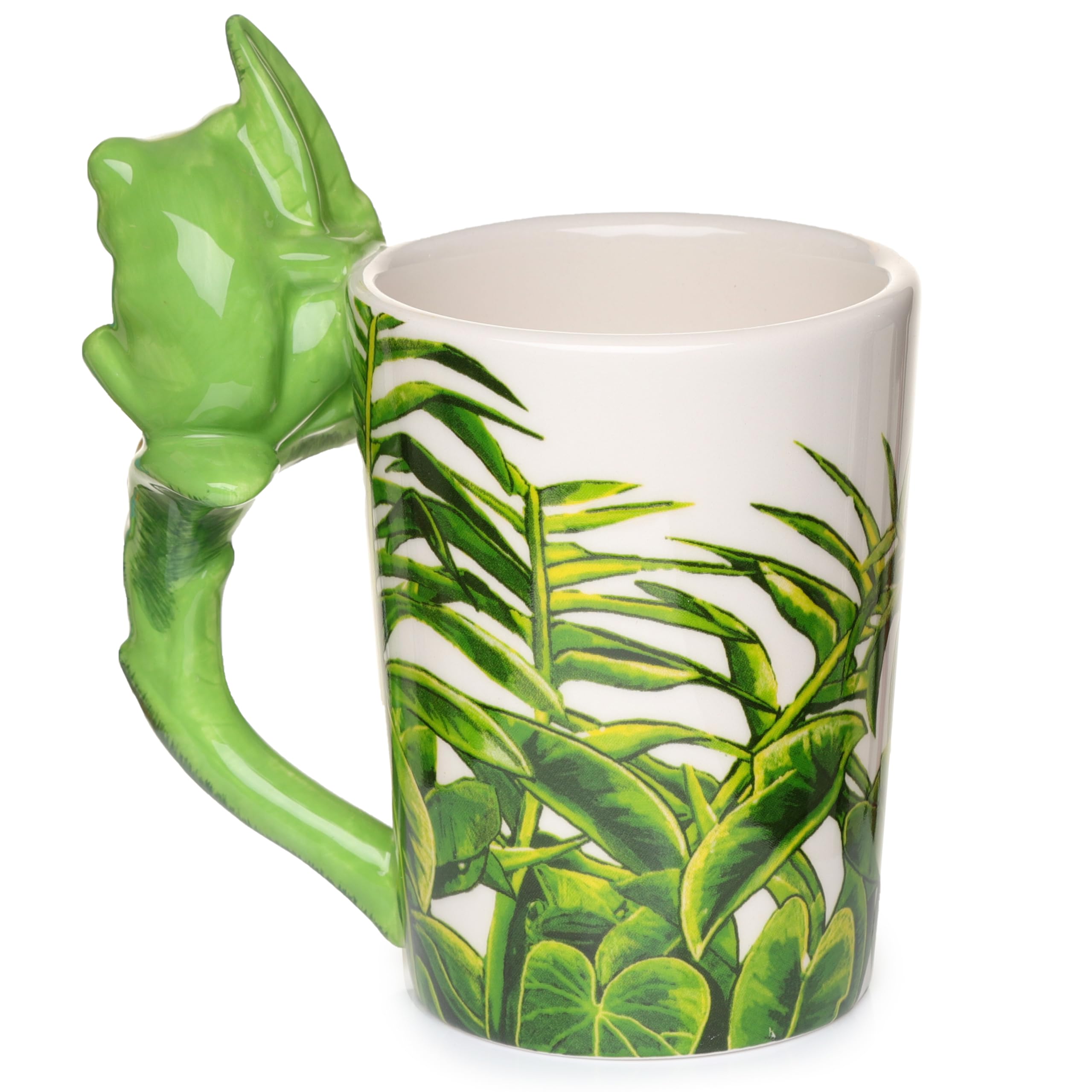 Puckator Tree Frog with Foliage Decal Ceramic Shaped Handle Mug Puckator
