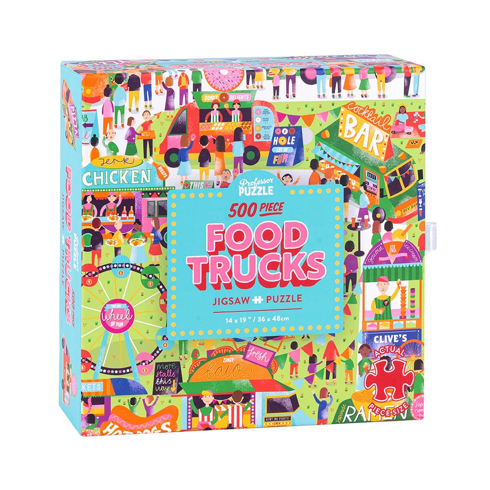 Professor Puzzle Food Trucks Jigsaw Puzzle (500 pieces) Professor PUZZLE