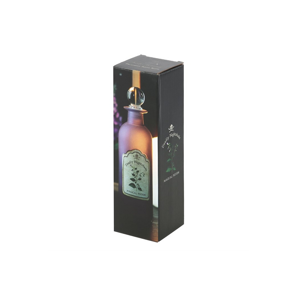 Deadly Nightshade Decorative Glass Potion Bottle