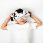 Relaxeazzz Adoramals Bali the Zebra Round Plush Travel Pillow & Eye Mask Relaxeazzz