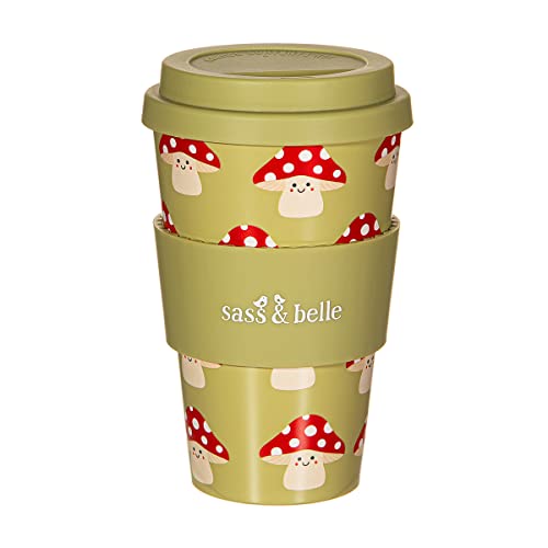 Sass & Belle Mushroom Travel Coffee Cup Sass & Belle