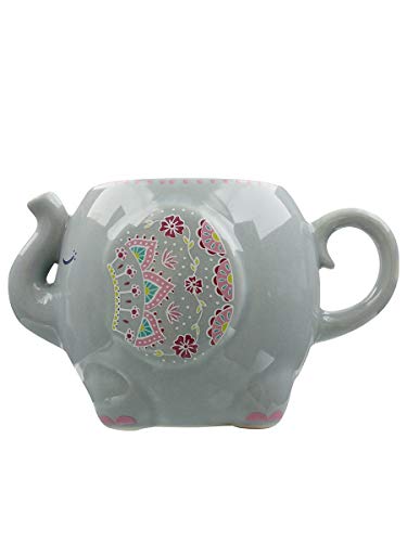 Sass & Belle Mandala Elephant Grey Mug Sass & Belle