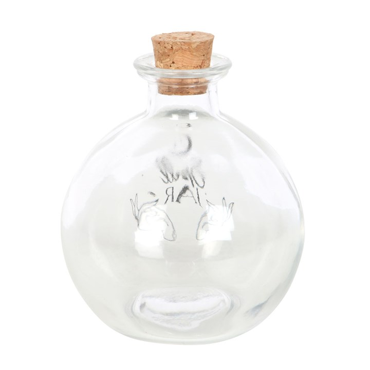 Glass Spell Jar 10cm with Recipe Booklet