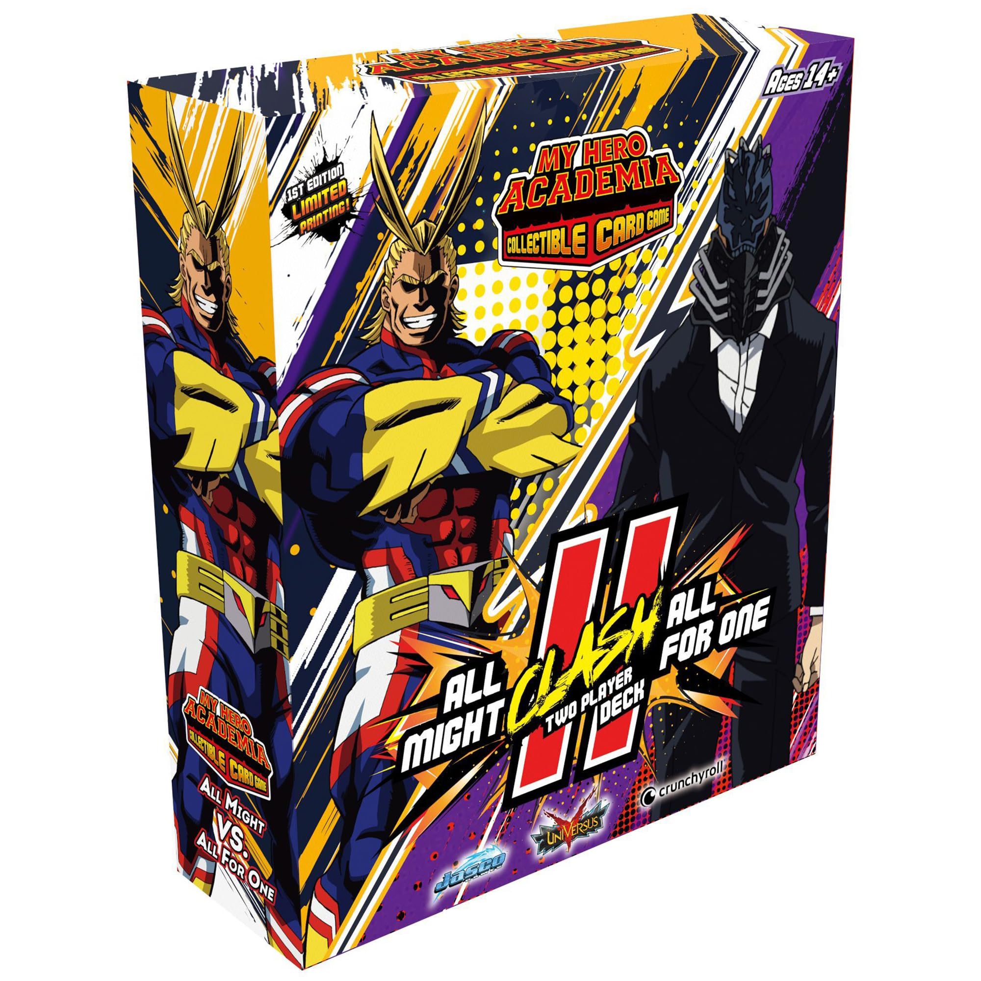 Jasco Games My Hero Academia Collectible Card Game – All Might vs. All For One