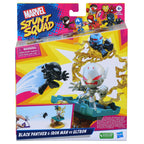 Hasbro Marvel Classic Marvel Stunt Squad Black Panther and Ironman vs Ultron Villain Knockdown Game Set Hasbro