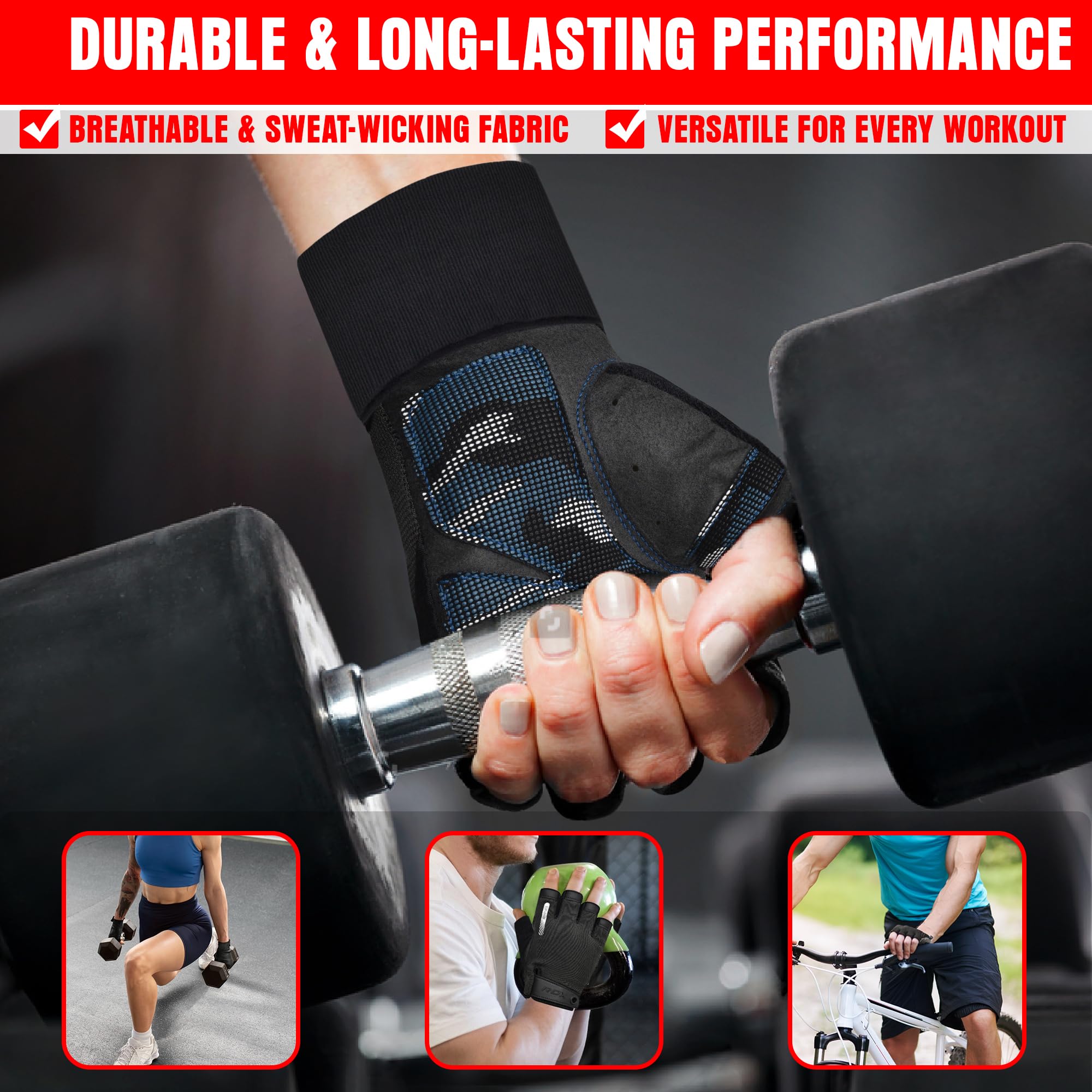 RDX T2 Half Weight Lifting Gloves