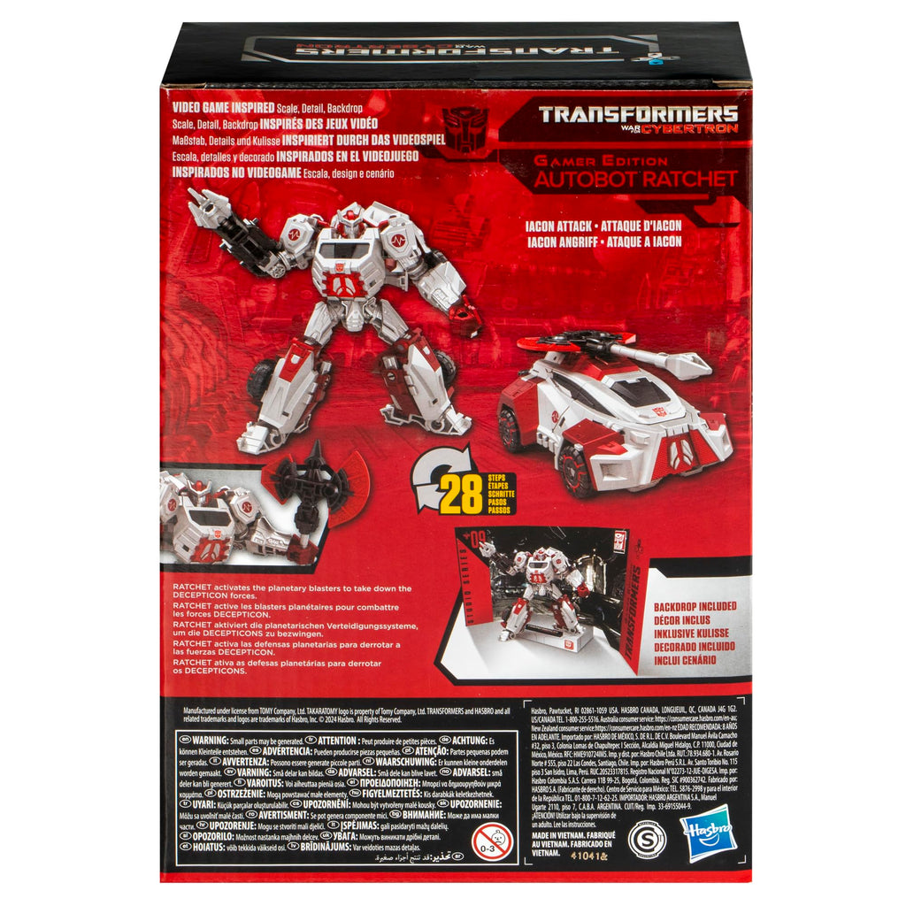 Hasbro Transformers Toys Studio Series Voyager War for Cybertron 09 Gamer Edition Ratchet Action Figure