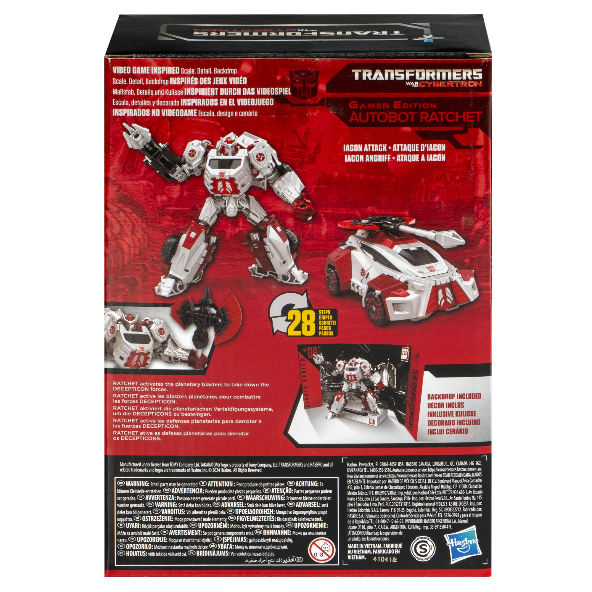 Hasbro Transformers Toys Studio Series Voyager War for Cybertron 09 Gamer Edition Ratchet Action Figure
