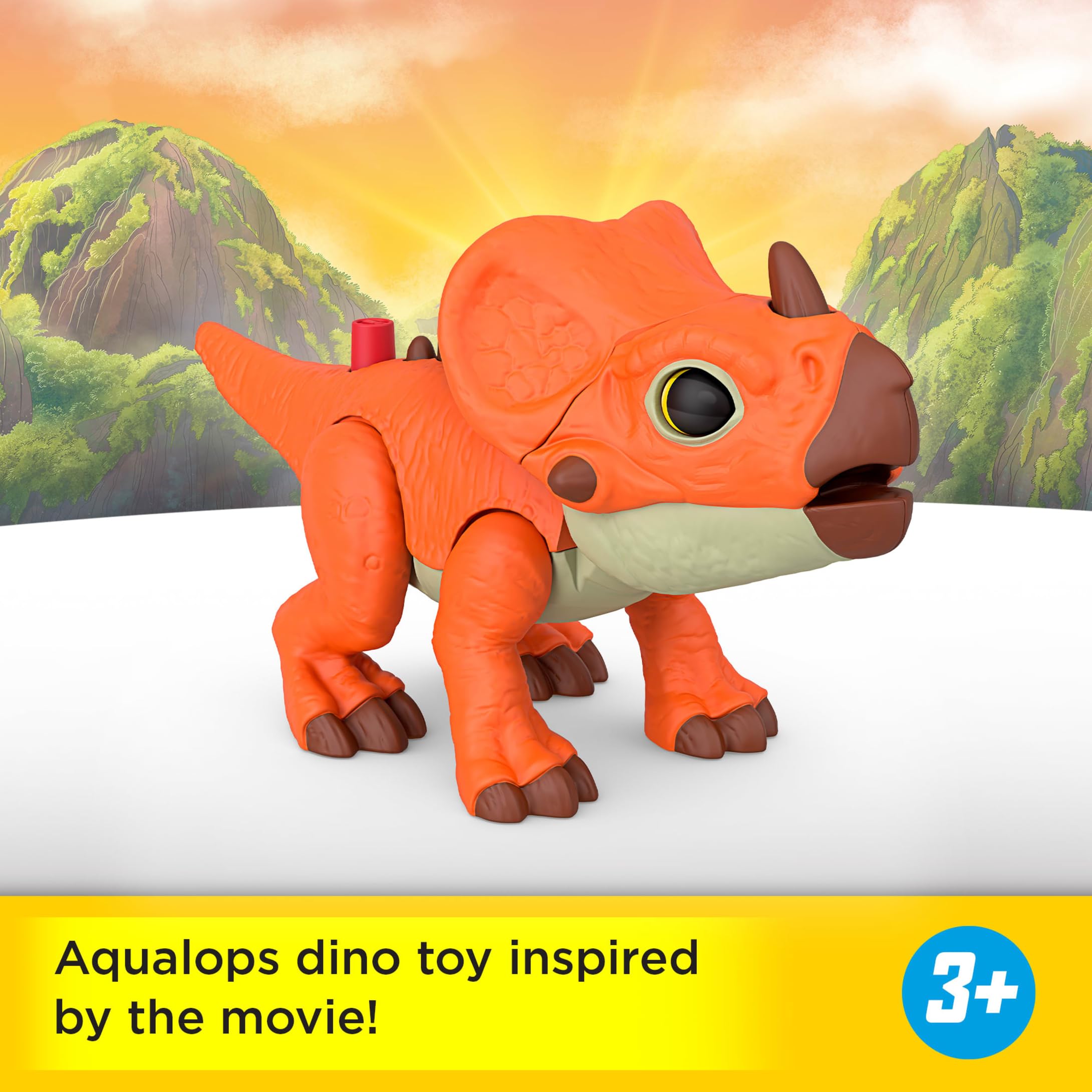 Fisher-Price Imaginext Jurassic World: Rebirth Aquilops Dinosaur Action Figure 7.75-Inch