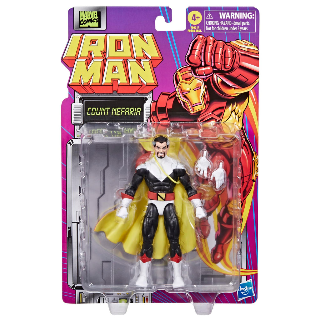Hasbro Marvel Legends Series Iron Man (Model 01 - Gold)/ Count Nerfaria/Whiplash Comics Action Figure