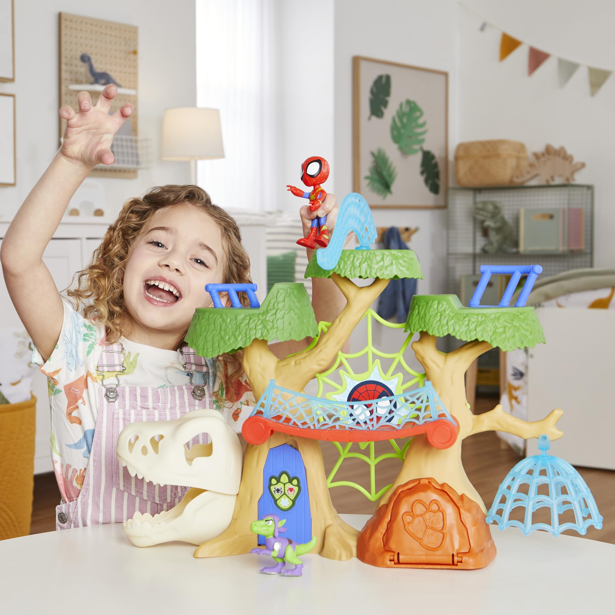 Hasbro Spidey and his Amazing Friends Marvel Dino-Webs Treehouse Super Hero Playset